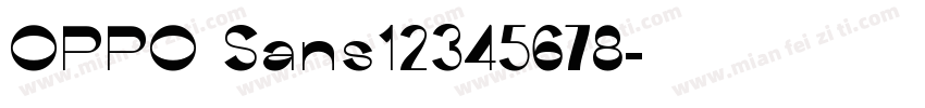OPPO Sans12345678字体转换